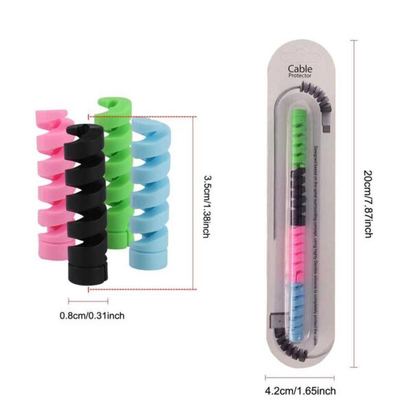Spiral Cable Protector Silicone 1 1