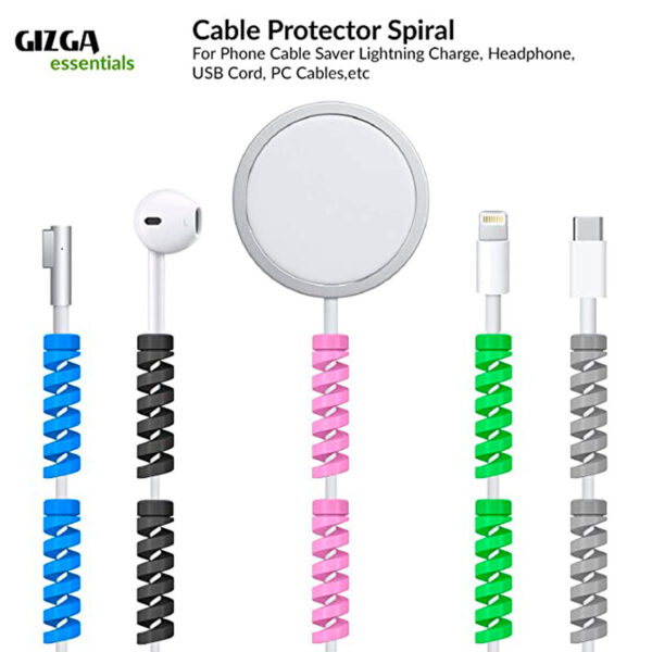 Spiral Cable Protector Silicone 8 1