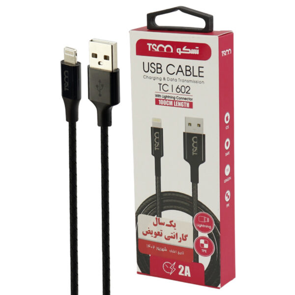TSCO TCI602 2.0A 1m USB To Lightning Cable 3 1