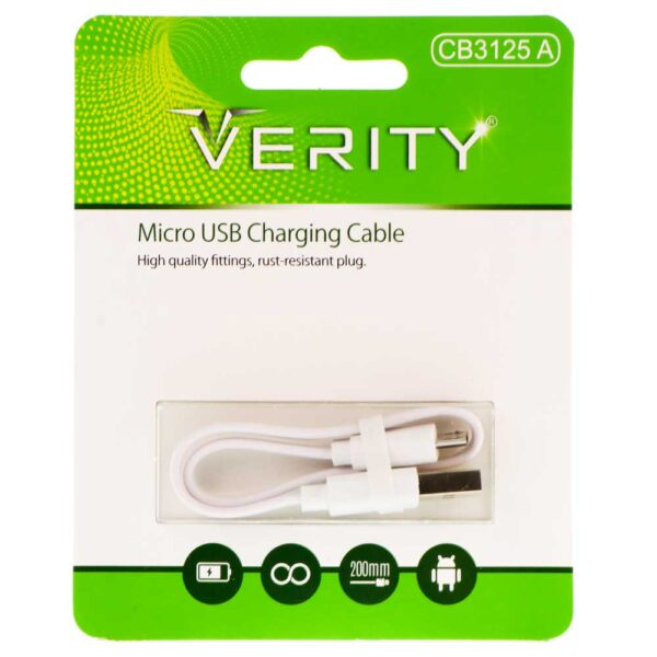 Verity CB3125 A MicroUSB 20cm Cable